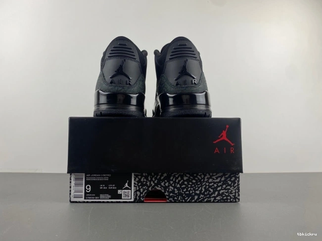 Reps TBkick Jordan 3 CT8532-001 Air Cat Black 0711
